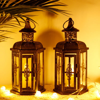 Vintage Iron Candle Lantern