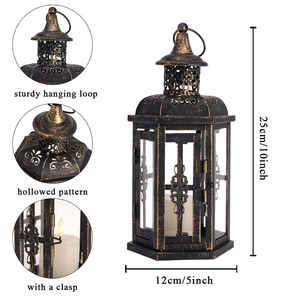 Vintage Iron Candle Lantern